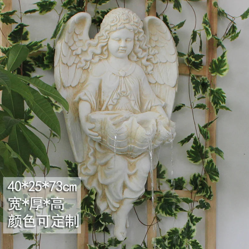 Balcony Landscape Decoration Wall Hanging Flowing Water Wall Hanging Fountain Courtyard Creative Pastoral