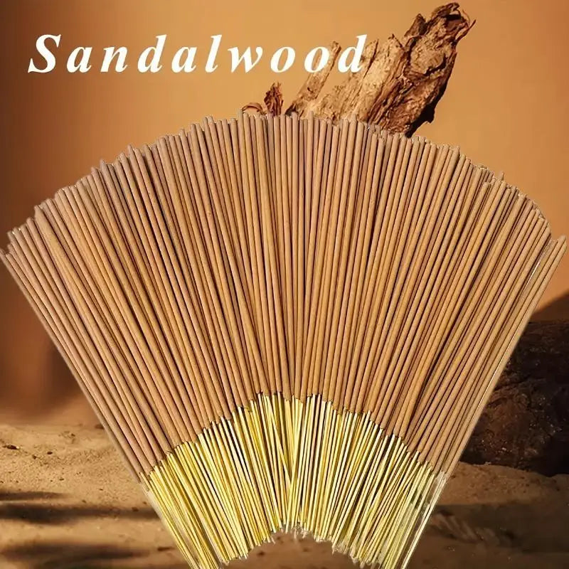 25/50/75/100/150Pcs Sandalwood Incense Sticks 22.0cm Suitable For Yoga Meditation Spa Home Office Fragrance