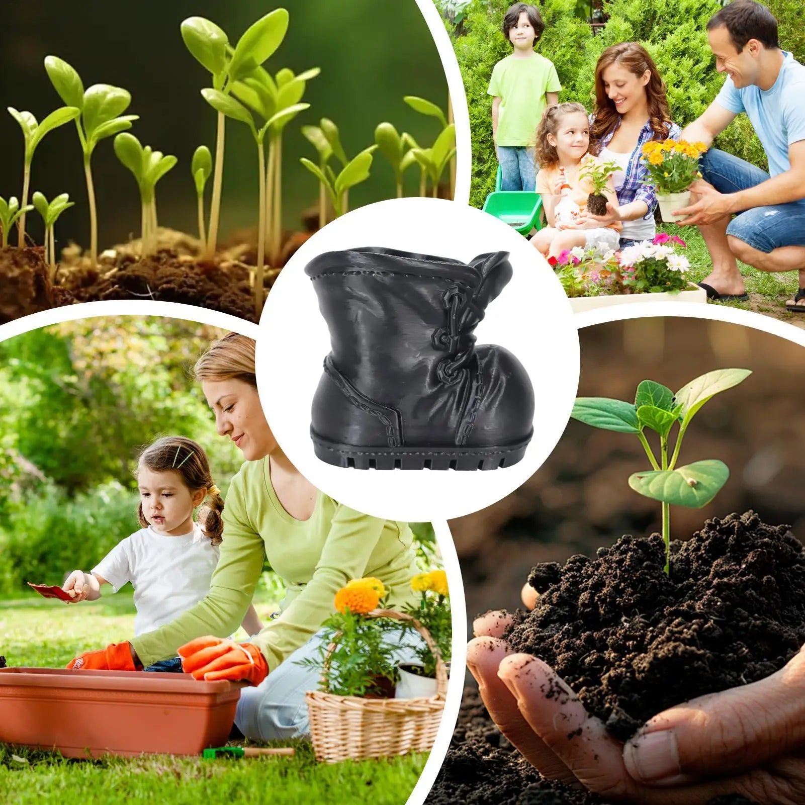 Flower Pots For Indoor Plants Boot Shaped Container Flowerpot Planter Windowsill Garden Pots For Desks Bookshelves Windowsills