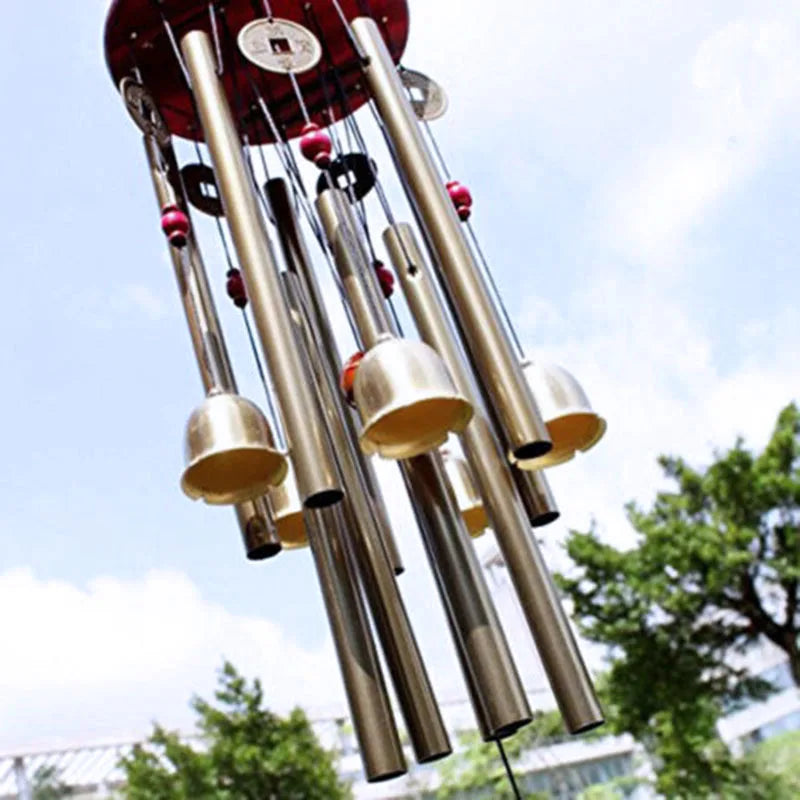 Wind Chime Angel Metal Aluminum Tubes Bell Wind Chime Creative Hollow Home Garden Wall Hanging Decoration Handmade Gift
