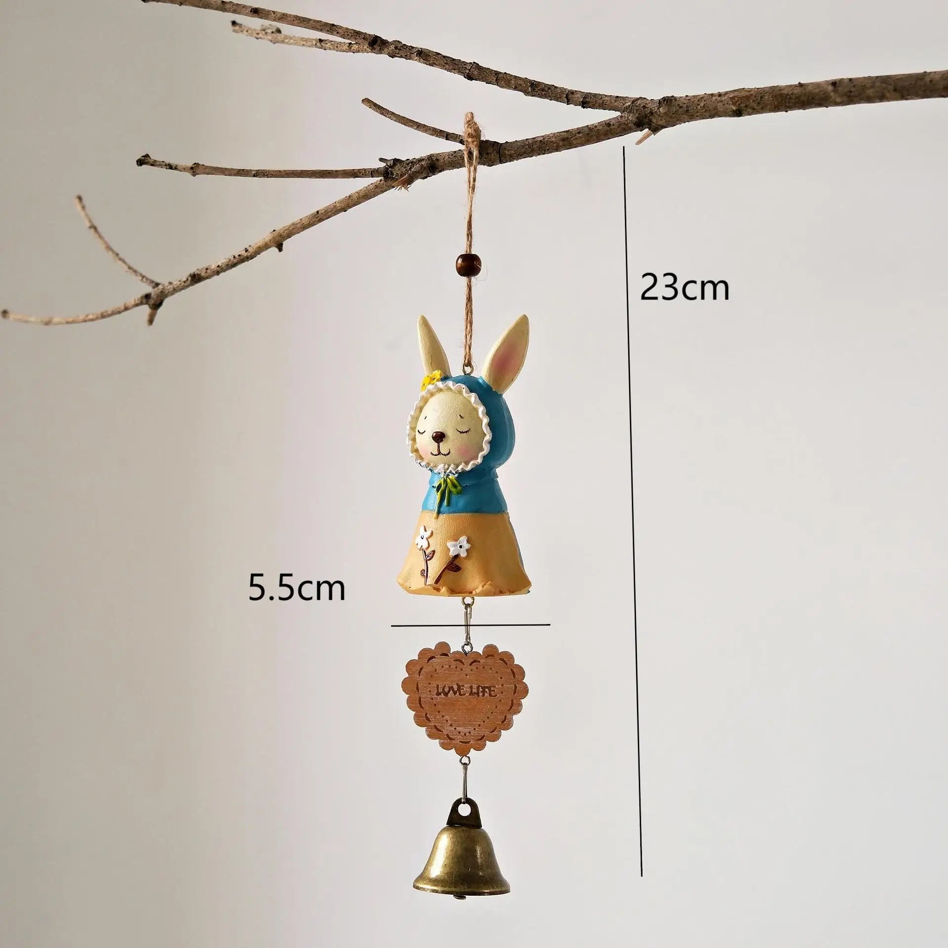 Cartoon Totoro Wind Chime  Resin Hanging Bell Creative Home Decor Wall Ornament Household Goods