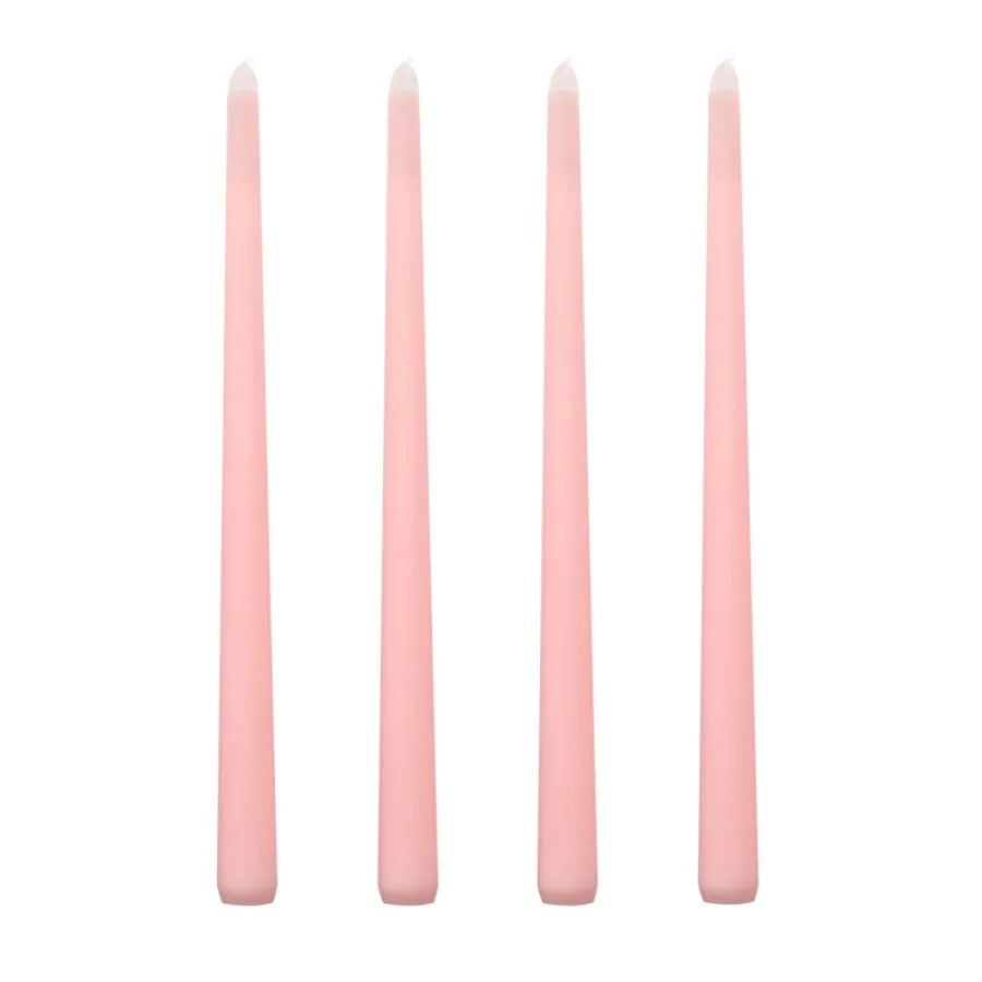 4pcs/set 9.84in gradient color long stem candles, unscented smokeless taper candles for wedding restaurant and home decoration
