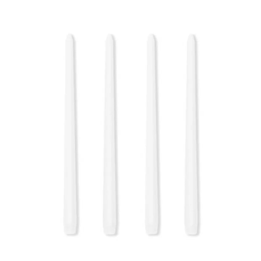 4pcs/set 9.84in gradient color long stem candles, unscented smokeless taper candles for wedding restaurant and home decoration