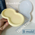 Heating Aroma Candle Holder Concrete Silicone Mold Round Melted Wax Furnace Diffusing Gypsum Hydroponic Test Tube Planters Mould