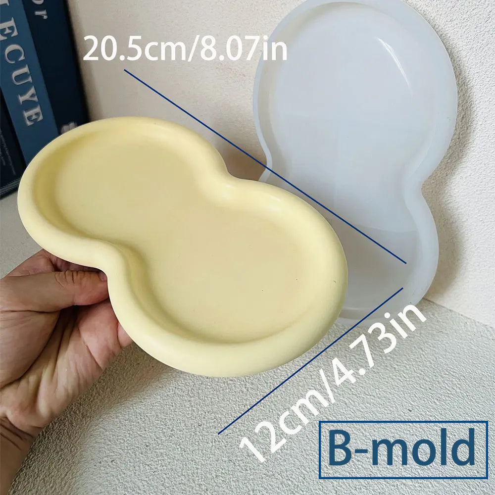 Heating Aroma Candle Holder Concrete Silicone Mold Round Melted Wax Furnace Diffusing Gypsum Hydroponic Test Tube Planters Mould