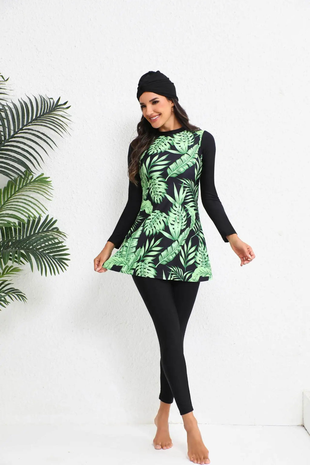 Women's Swimsuit Burkini Full Body Muslim Long Sleeve Swimwear for Surfing Rash Guards Upf 50+ 2026 Beachwear Beach Bathing Suit