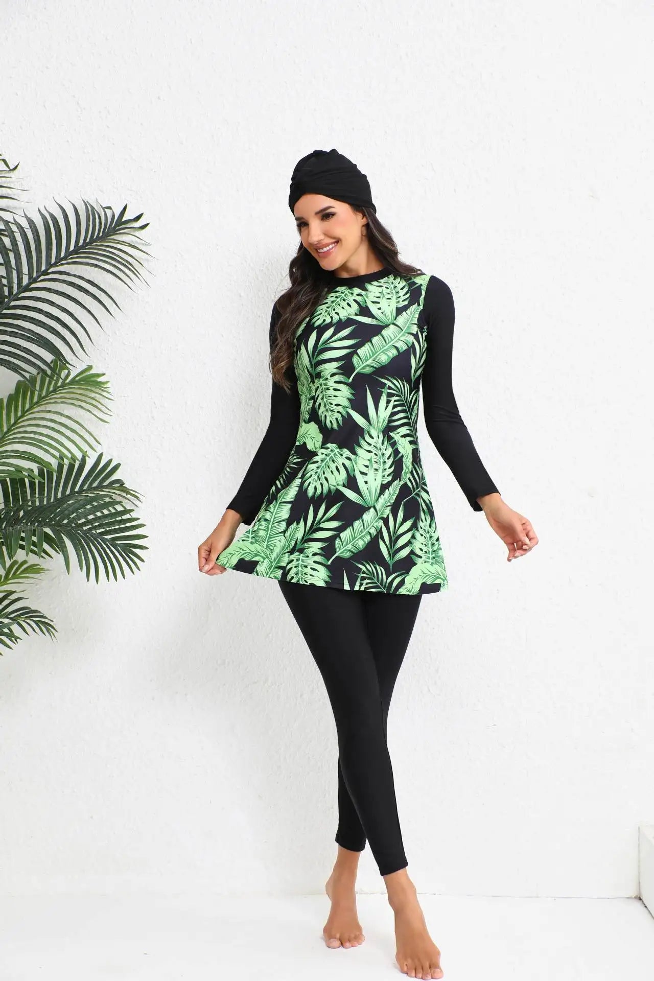 Women's Swimsuit Burkini Full Body Muslim Long Sleeve Swimwear for Surfing Rash Guards Upf 50+ 2026 Beachwear Beach Bathing Suit
