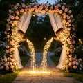 2pcs Solar Watering Can Lights, IP65, Hanging Solar Waterfall Lights, Festival Decorations, Outdoor Holiday Ornaments, Solar Watering Can Lamp with String Lights, Ground Plug Solar Garden Lawn Lights, Perfect for Christmas Gifts